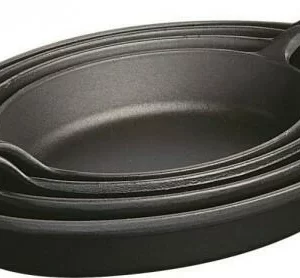 Staub Auflaufform Oval Aus Gusseisen In Schwarz 28 X 21 Cm 8