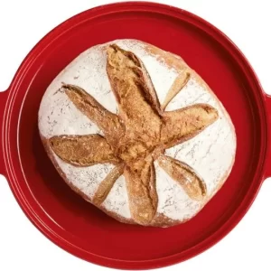 Emile Henry Brotbackform Rund In Granatapfel 13