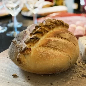 Emile Henry Brotbackform Rund In Granatapfel 15
