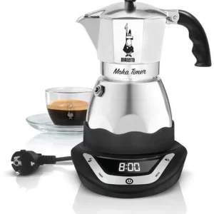 Bialetti Espressokocher Elektrisch Moka Timer 6 Tassen 6