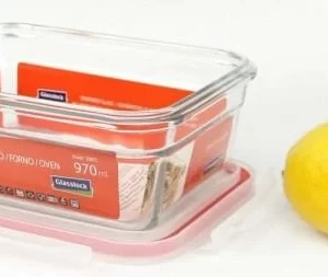 Glasslock Frischhaltebehälter Ofengeeignet Rechteckig 970 Ml / 18 Cm / 13 Cm / 7,5 Cm 9