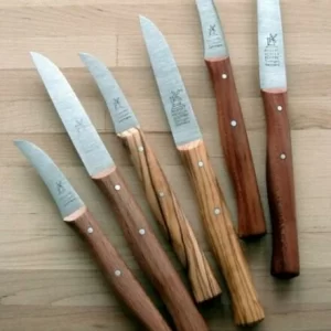 Windmühlenmesser Schälmesser Vogelschnabel In Rotbuche Chrom-Molybdän-Vanadium (rostfrei) 6